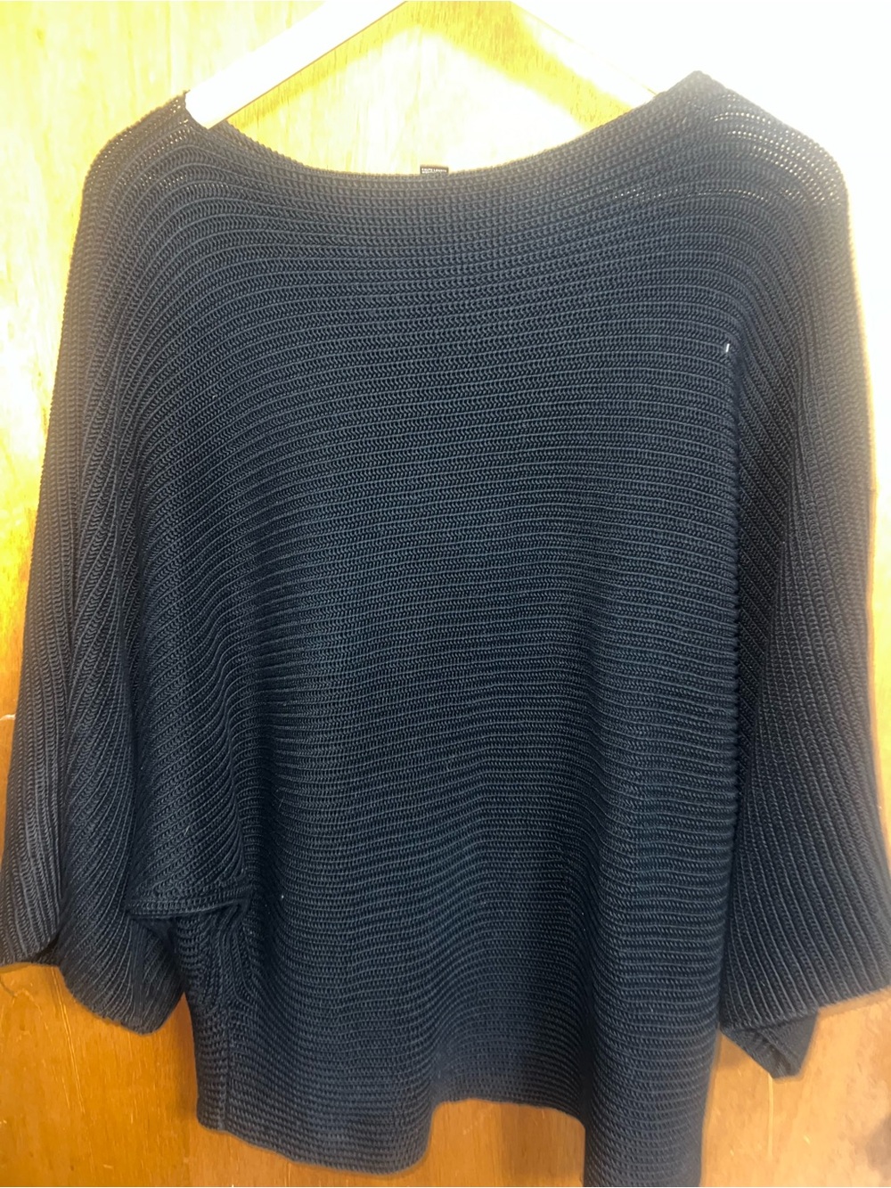 Ralph Lauren black label poncho knit top